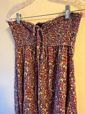 Free people strapless mini dress